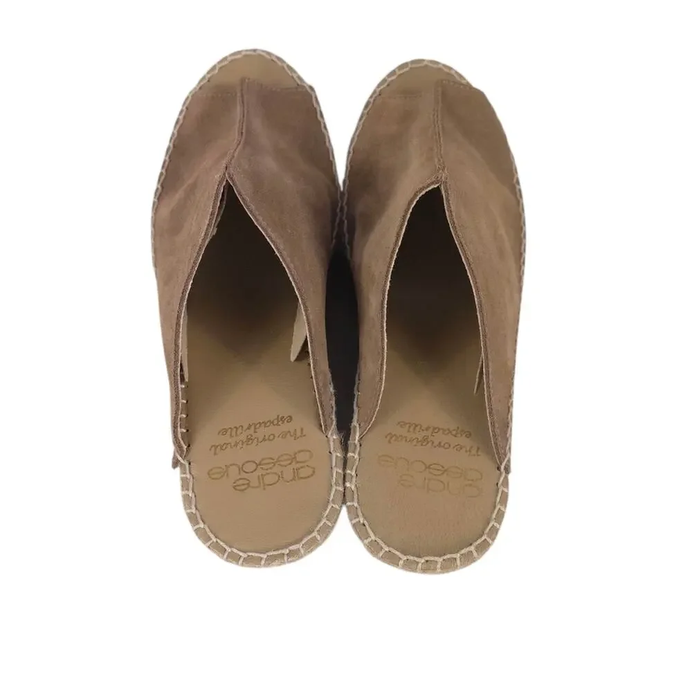 Andre Assous Cici Espadrille Wedge Sandal Dark Beige